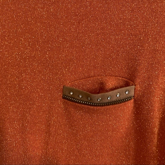 Gold/Orange Top or Dress with brown patches - Picture 2 of 7